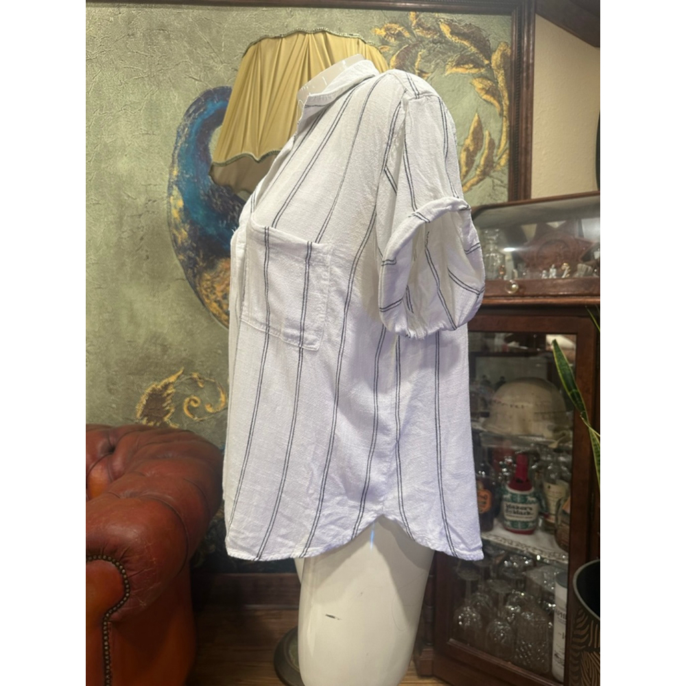 Thread + Supply Striped Button-Down Camp Shirt - image 4